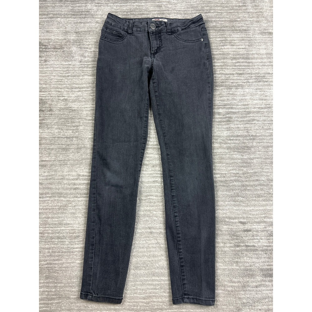 L.E.I. Jegging Juniors 7 Gray Emma Jegging Skinny Stretch Denim Pants